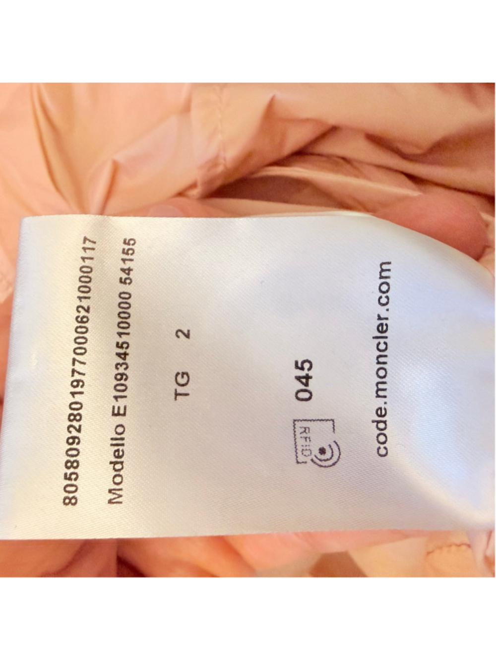 Women's Moncler Lightweight Windbreaker Jacket Pink Size Small - Picture 13 of 13